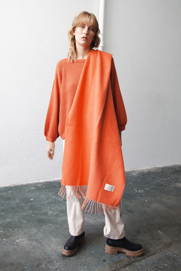 PASHMINA REVERSIBLE NARANJA