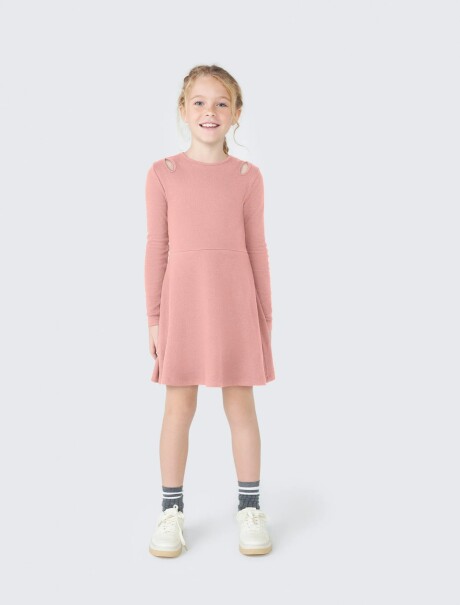 VESTIDO INFANTIL REGULAR ROSADO