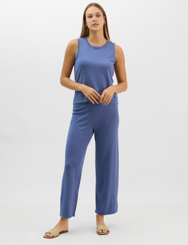 Pantalon Tejido AZUL