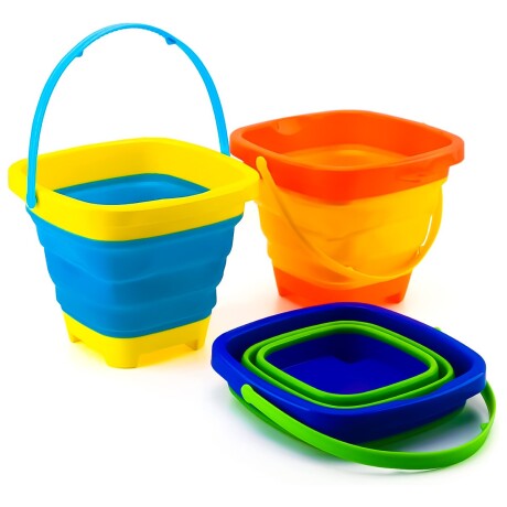 Set X3 Baldes Plegables Playa Arena Multifuncional Set X3 Baldes Plegables Playa Arena Multifuncional