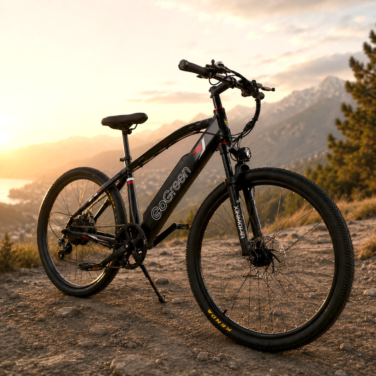 Bicicleta Electrica Gogreen Mountain 27.5 250W 36V Shimano - Variante Color Negro 