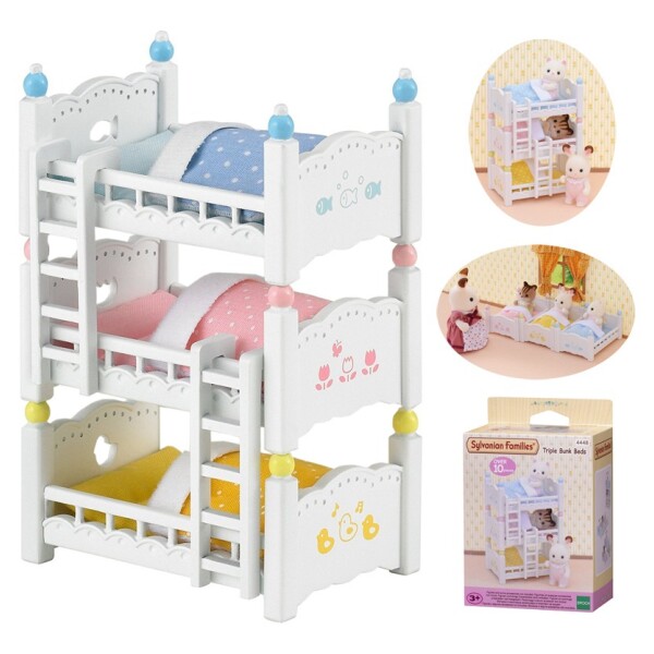 Sylvanian Families Cama Cucheta Triple Habitación Juguete Sylvanian Families Cama Cucheta Triple Habitación Juguete