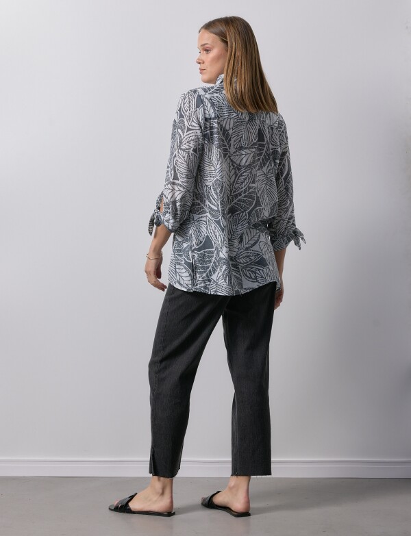 Camisa Print NEGRO/GRIS