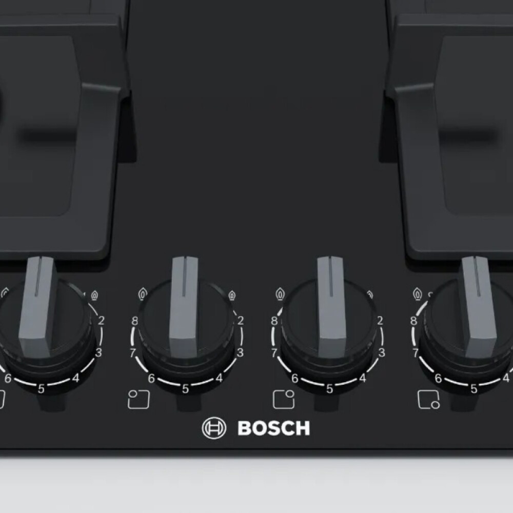 Anafe a gas Bosch PPP6A6B20 Vidrio 60cm negro