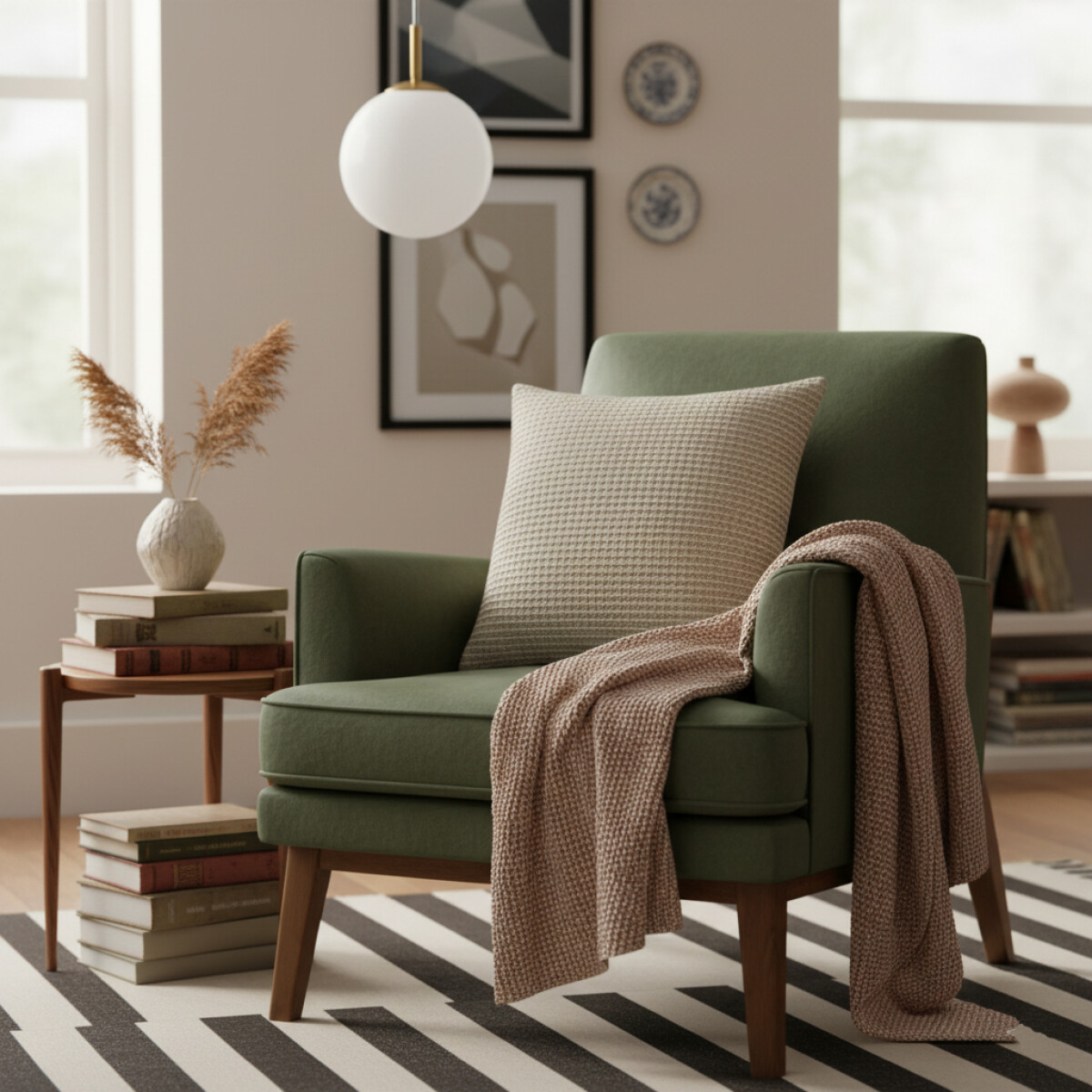 Funda de almohadón algodón 45x45cm - Beige Waffle 