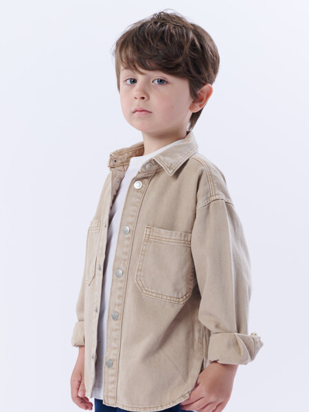 Sobrecamisa Jean beige