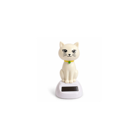 Gatito solar que baila Blanco