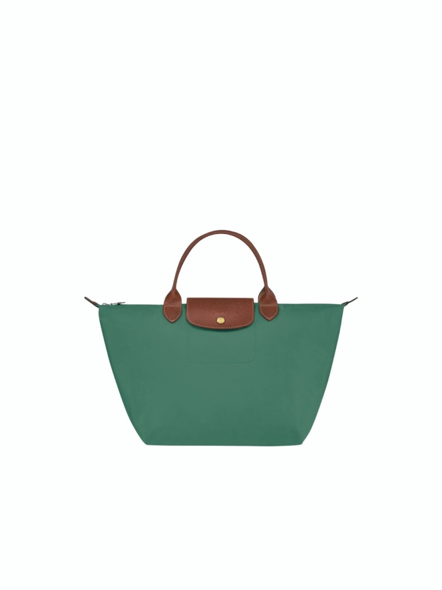 Longchamp -Cartera Longchamp plegable de nylon con cierre y asa corta, Le pliage M 