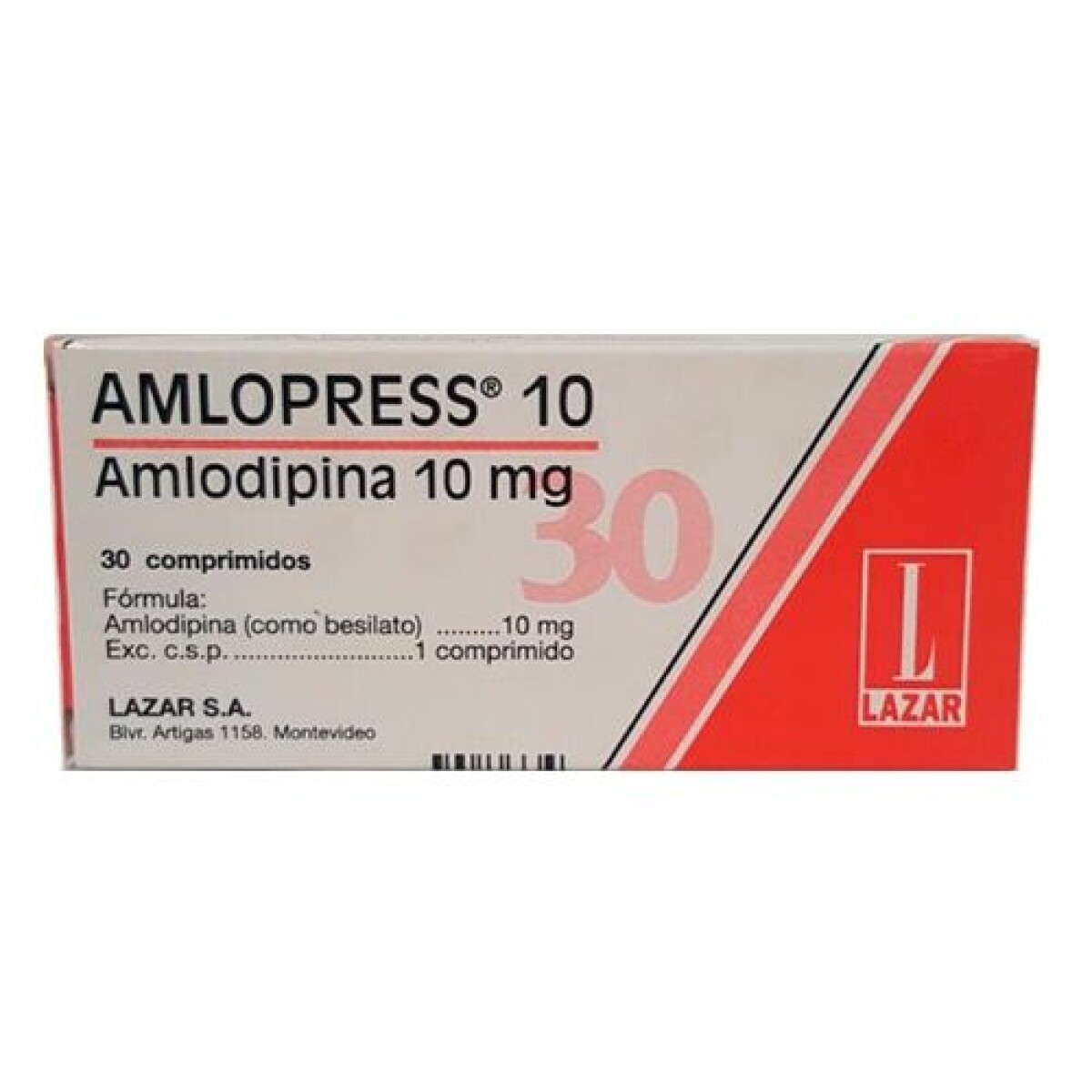 Amlopress 10 mg x30 Comprimidos – Tratamiento para Hipertensión