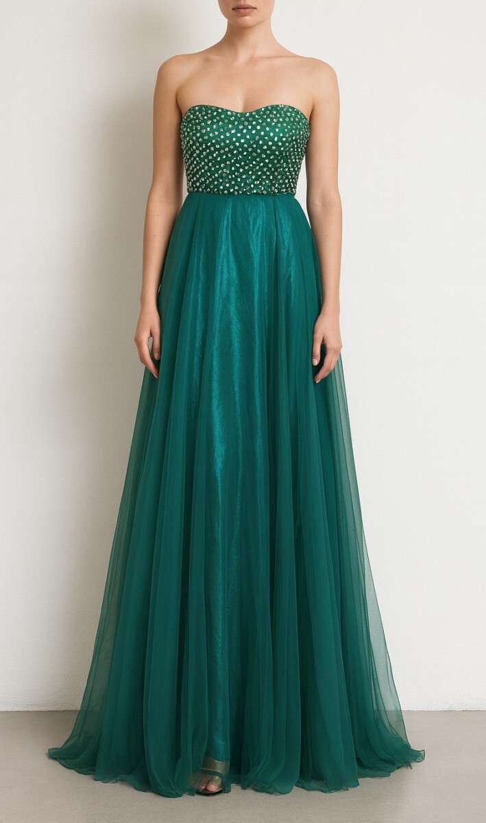 Vestido Zafira - Petróleo 