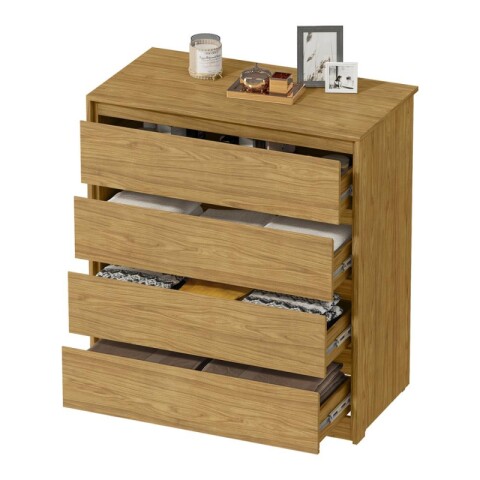 Comoda Cajonera Carla para Dormitorio 4 Cajones con Rieles Telescópicos - Marrocos Comoda Cajonera Carla para Dormitorio 4 Cajones con Rieles Telescópicos - Marrocos