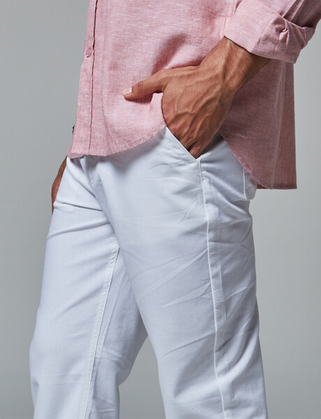 Pantalon lino crudo
