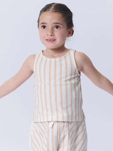 Musculosa tejida Tostada