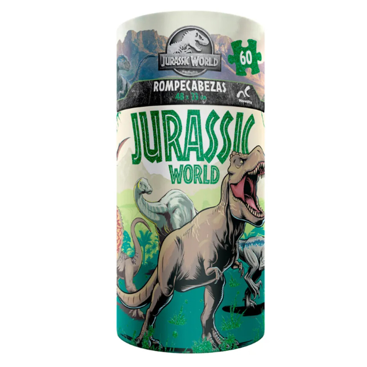 Puzzle Novelty Jurassic World Cilindro 