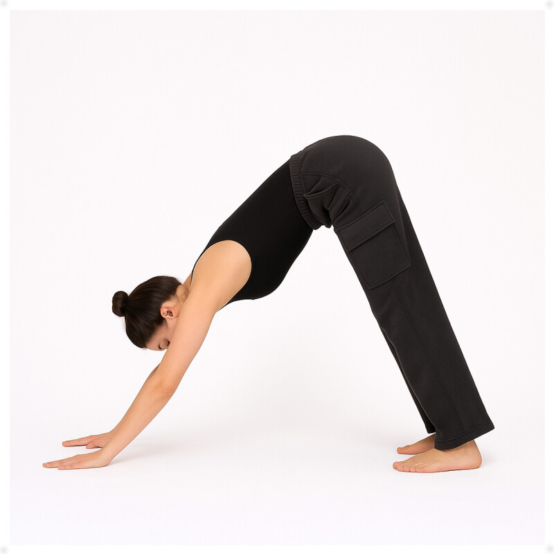 Pantalón Jogging Deportivo Tipo Cargo Negro