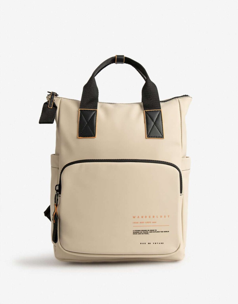 Mochila Rue Du Voyage - Blanco Crudo 