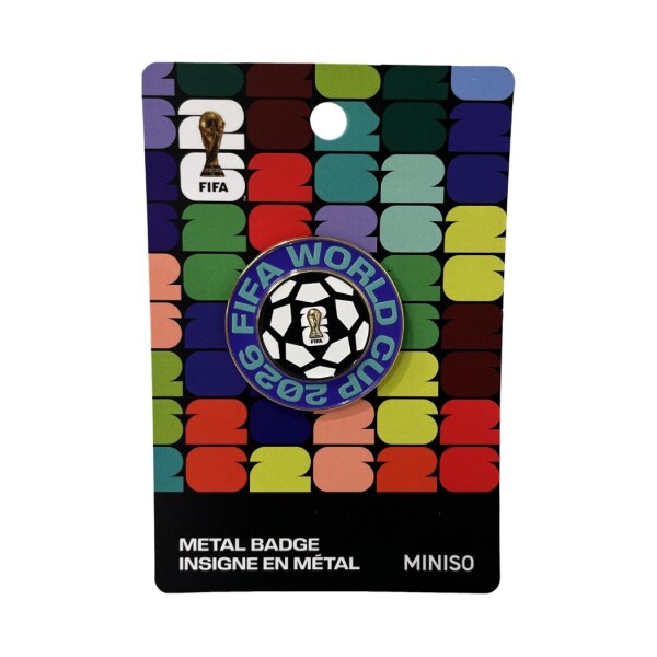 Insignia metal FIFA2026 pelota