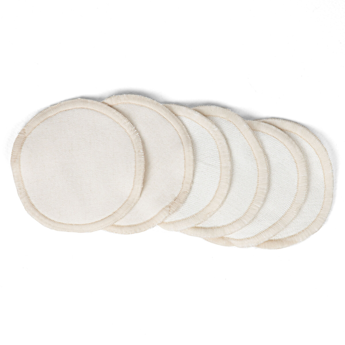 SET 6 DISCOS TELA FACIALES REUT - ALGODON NATURAL-BEIGE 