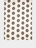Pañuelo Estampado Floral Con Lana crudo