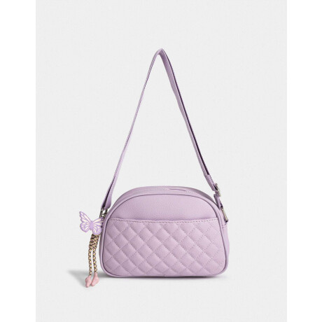 Bandolera Puffy Mariposa Violeta Lila