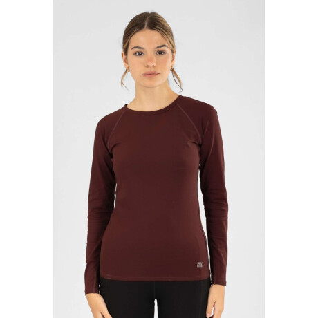 Remera manga larga fit Bordeaux