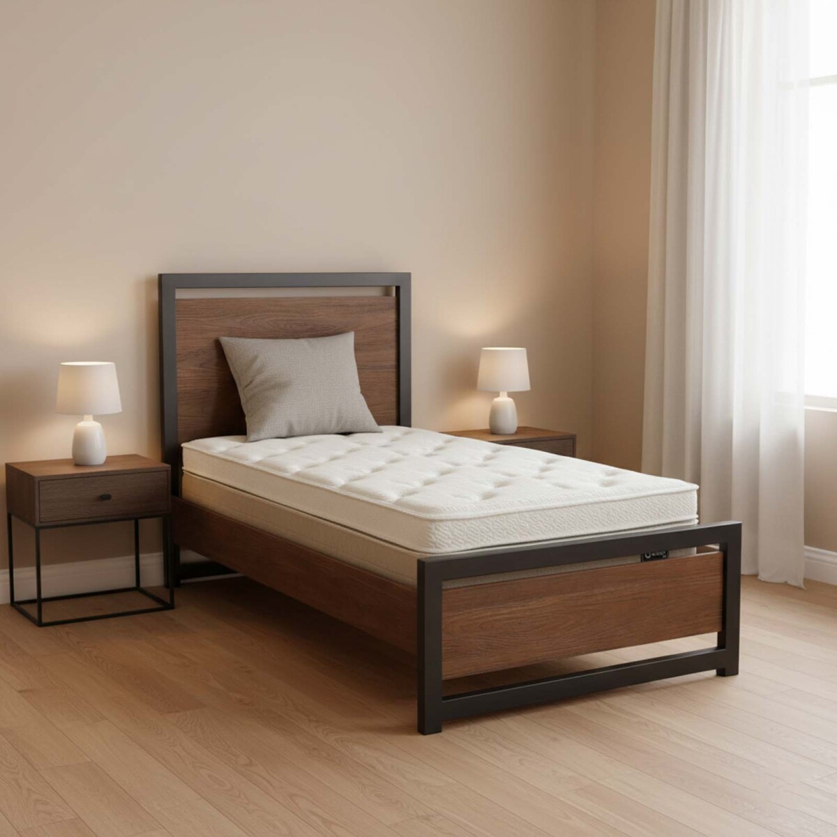 COLCHÓN - 1 1/2 PLAZA ESPUMA1 BLANCO SUNSHINE 