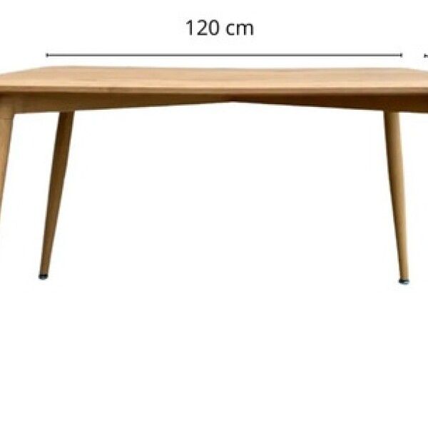 Mesa Comedor Eames Margot Rectangular 120x80 Acabado Premium Marrón 1