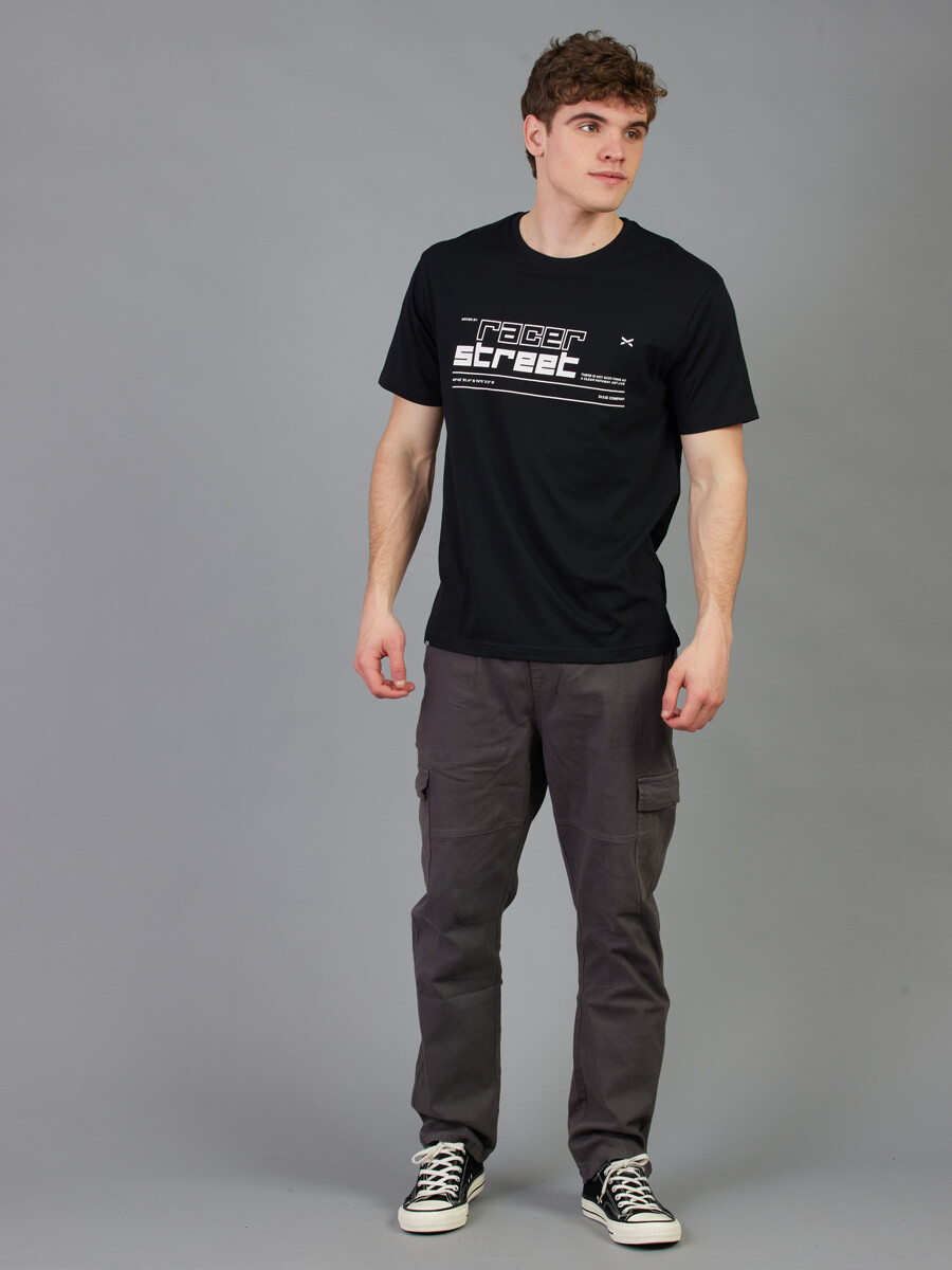 T-SHIRT RACER DIXIE Negro