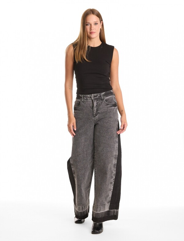 Jean Wide Leg NEGRO