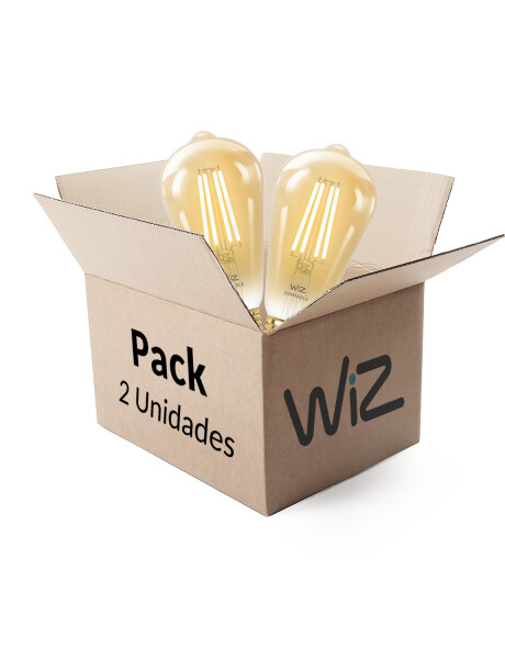 Pack 2 unidades lámparas LED WIZ Wifi Filamento Edison 6.9W E27 Pack 2 unidades lámparas LED WIZ Wifi Filamento Edison 6.9W E27