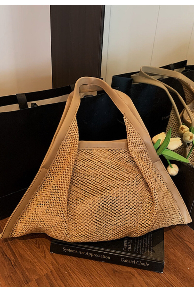 BOLSO TRIANGULAR CHAMPAGNE-OFF WHITE