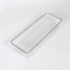 ORGANIZADOR RECT ACRIL TRANSP C/TAPA 30X10X5CM Unica