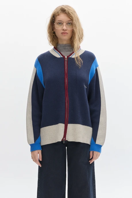 Campera Tejida Alaska Azul