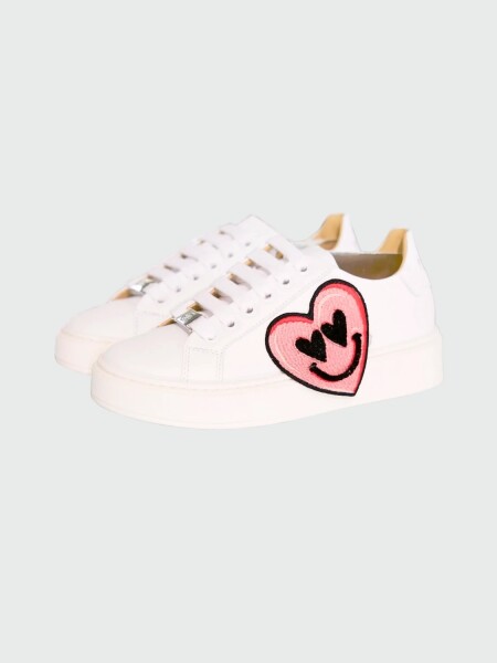 PHILIPP PLEIN - zapatillas amarillas Smile con strass Estampado