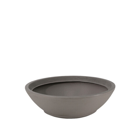 Maceta "INDI" Ø55 X 17cm. símil cemento con plato -TRAMONTINA TD0313