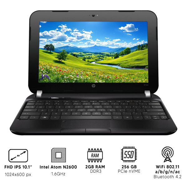 Notebook Laptop Hp Mini 1104 Intel N2600 2gb Ram 256gb NOTEBOOK RFPL HP MINI 1104 N2600/2/256