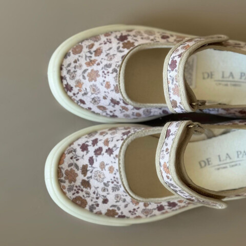 Guillermina De Lona Canvas Girl Del 27 Al 34 Floral Beige