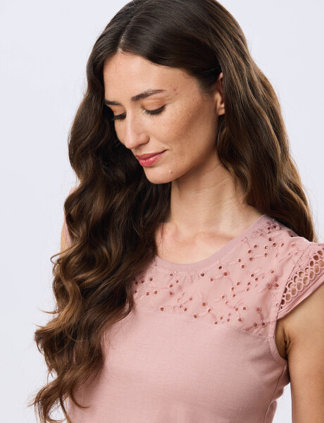 REMERA LISA DE ALGODÓN Rosa