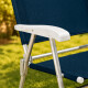 Silla Master Plus Aluminio AZUL OSCURO