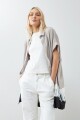 Vestido camisero tie dye beige