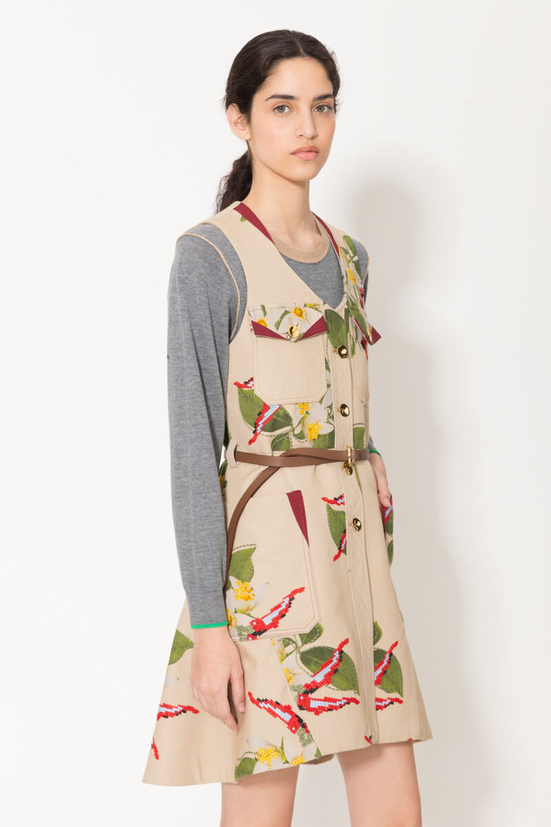 CHALECO BOUQUET Beige