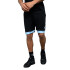 Short de Hombre Umbro S Futbol Negro - Celeste