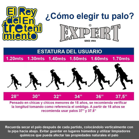 Palo Hockey Expert Gold + Bolso + Bocha + Accesorios! Azul - Talle 36.5
