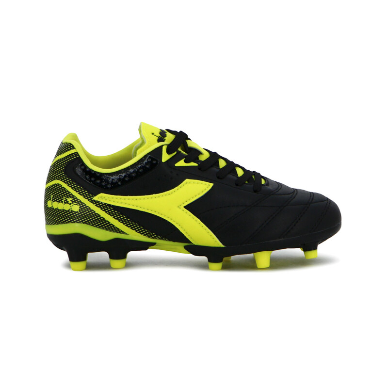 Diadora Futbol Tifosi II MD Junior - Negro-Amarillo Fluor Negro-Amarillo Fluo