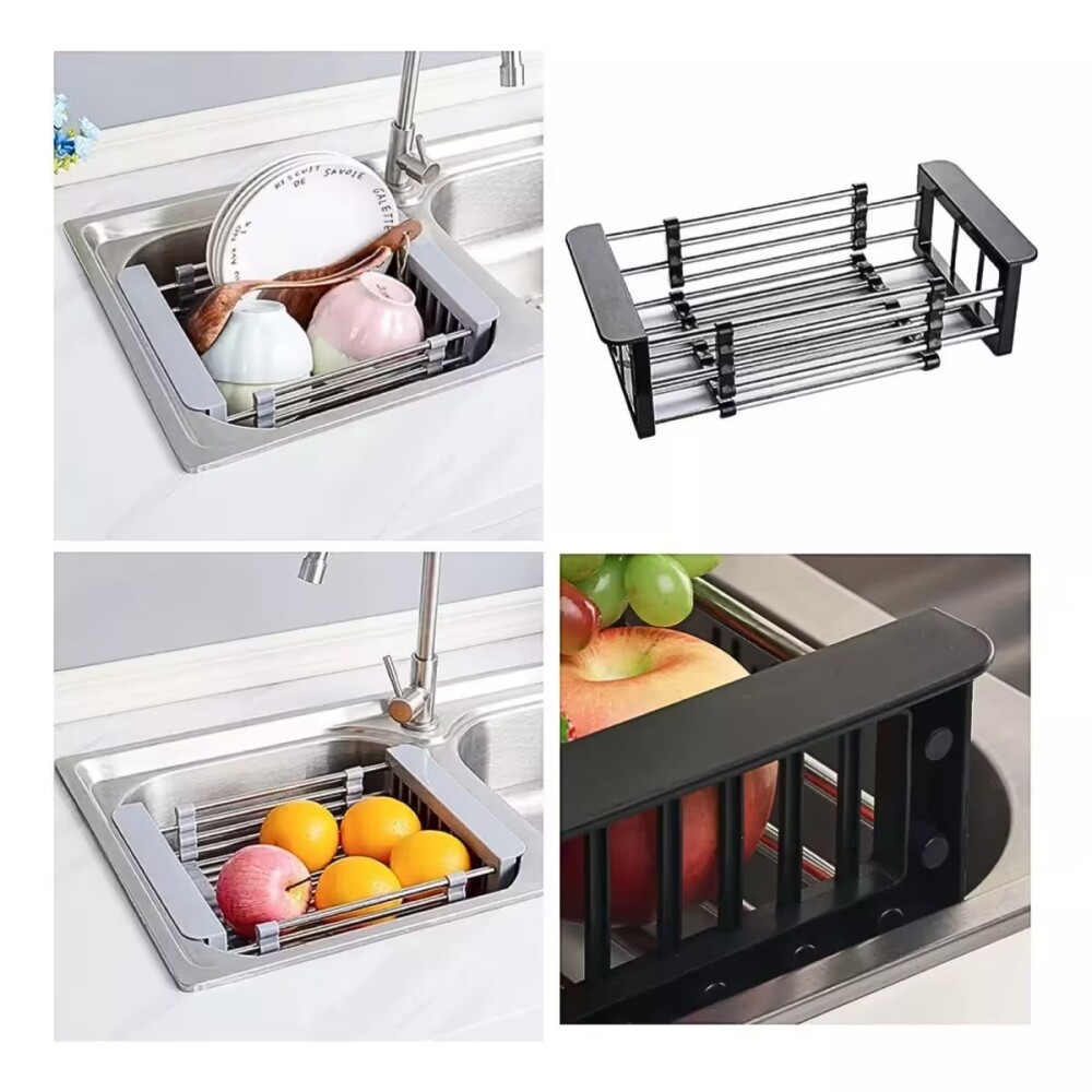 Cesta Extensible para pileta de Acero Negra Cesta Extensible Para Pileta De Acero Negra