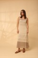 VESTIDO LAVANDA SS24 Crudo Y Beig