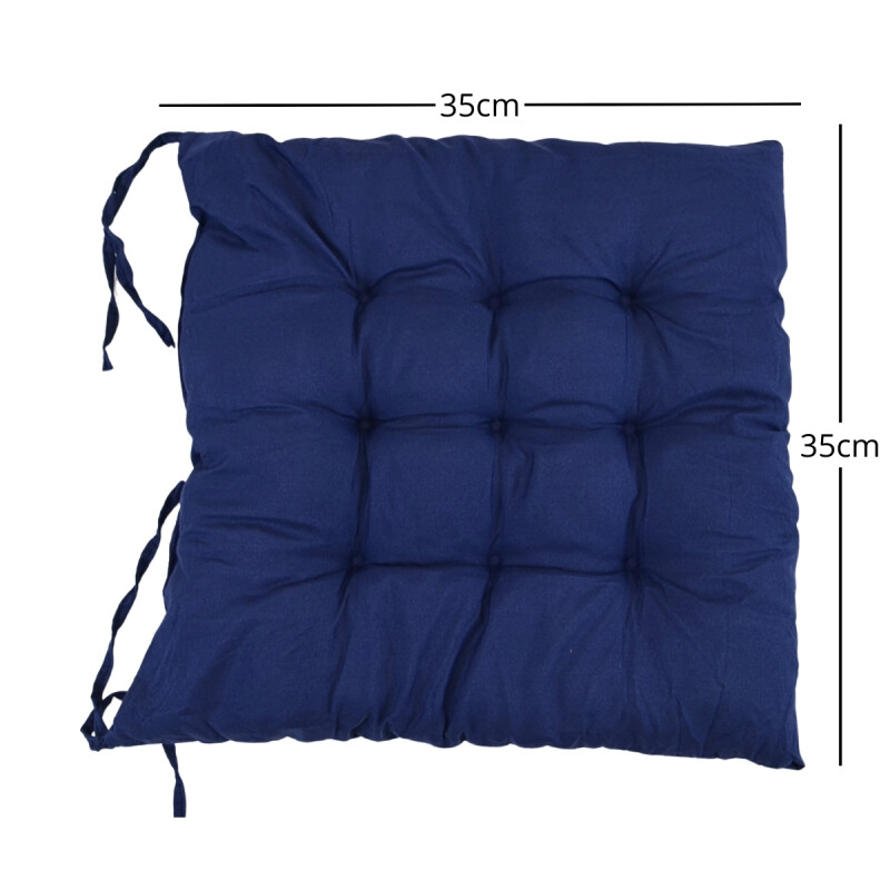 Almohadón para sillas 35x35 AZUL OSCURO