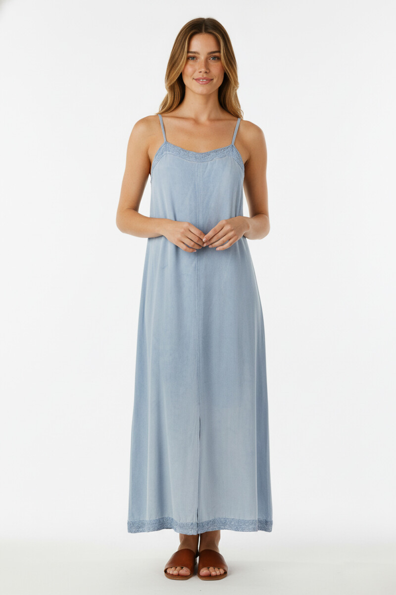 Vestido Aldrin - Azul Piedra 