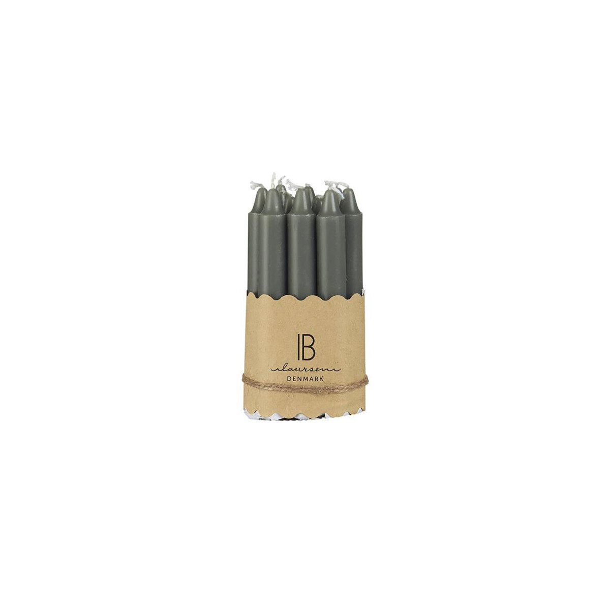 SET 10 VELAS - PARAFINA GRIS 4143 