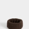 Cuellos Clasico Cuello Tejido Chocolate - Marron Chocolate